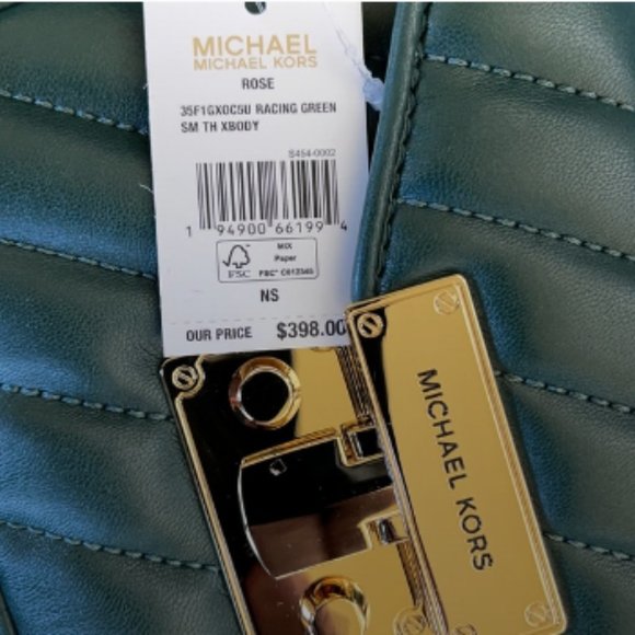 Michael Kors Small Rose Top Handle Leather Satchel - Picture 7 of 16